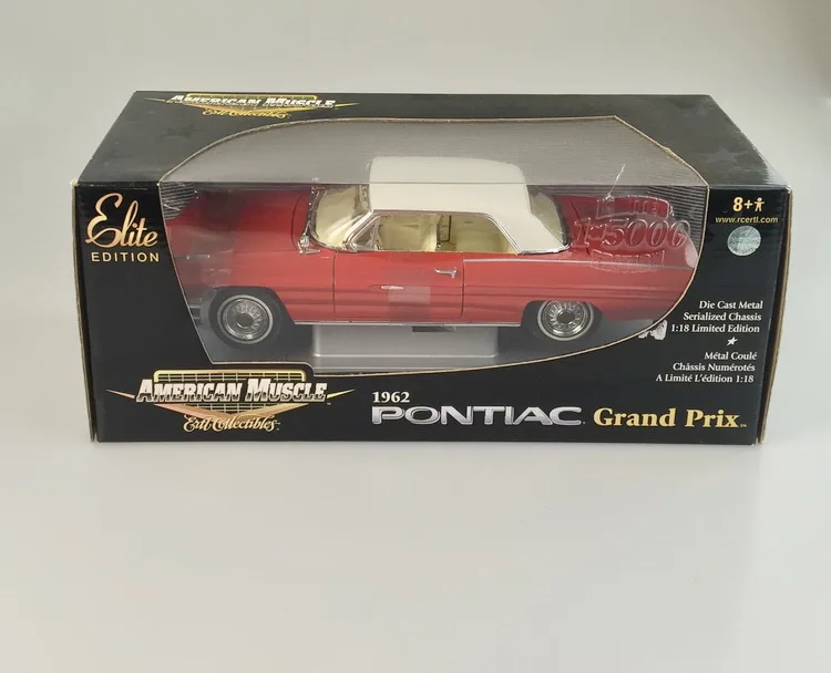 Ertl 1:18 Grand Prix 1962 Vintage Car Alloy Fully Open Simulation Limited Edition Alloy Metal Static Car Model Toy Gift