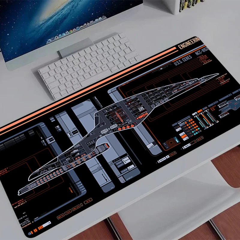 Mouse Pad Anime Carpe Space spacecraft design PC Gamer Computer Mousepad Varmilo Keyboard Gaming Accessories Desk Mat Mouse Pads