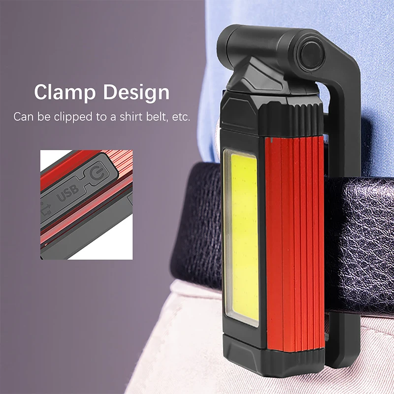 LED Work Light Rechargeable Magnetic Portable Mechanic Worklight Battery Powered,Bright for Car Repairing, Camping, Hiking, Gift