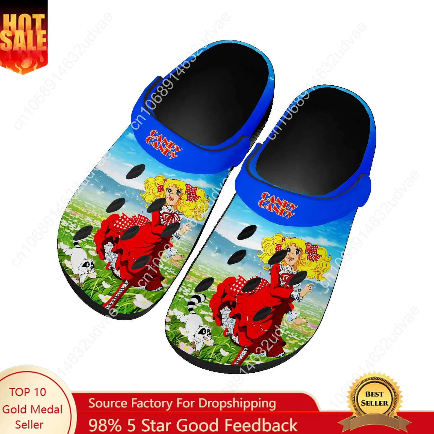 

Candy Candy Water Shoes Mens Womens Comfortable Fashion Home Garden Clogs Customizd Sandals Beach Breathable Hole Slippers