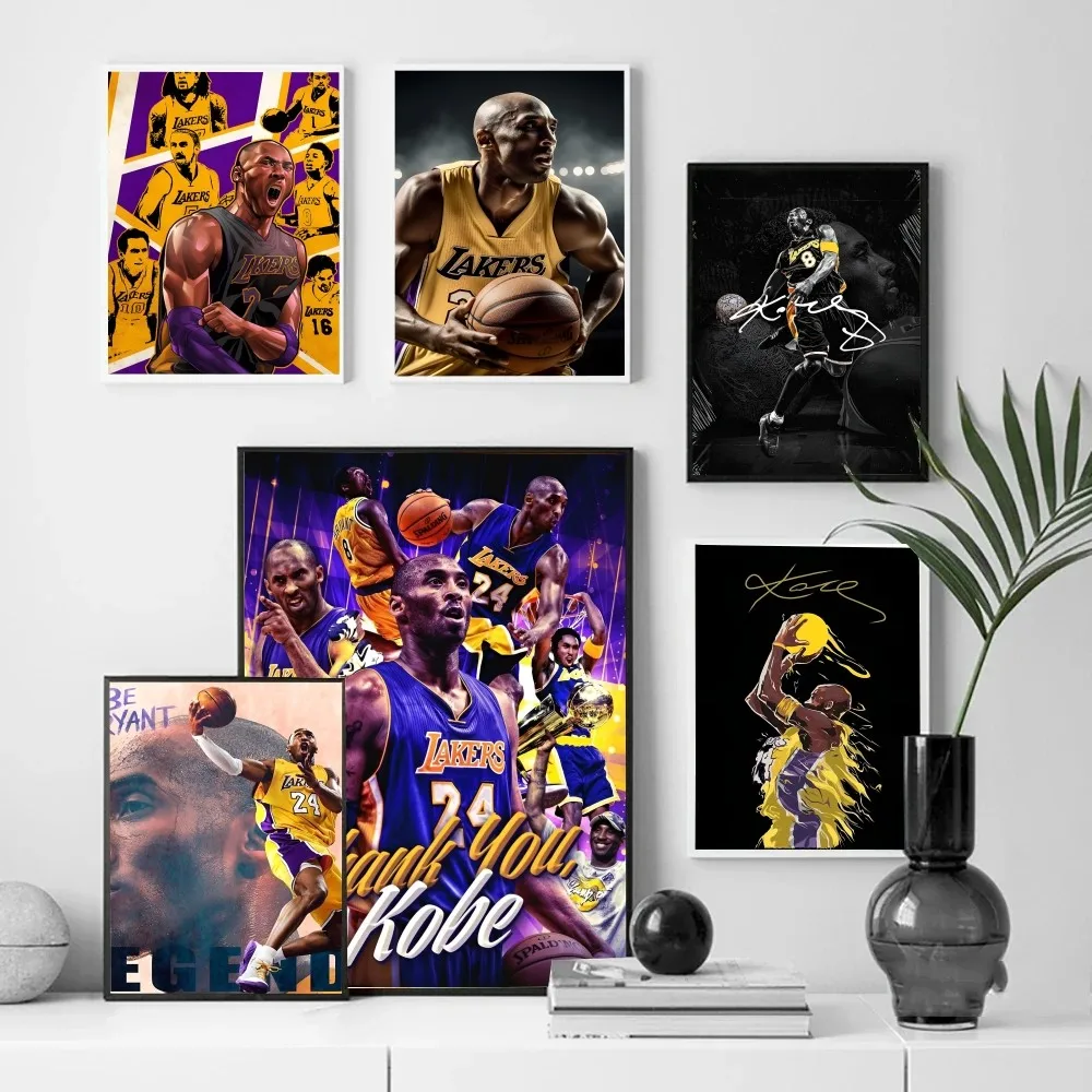 Sports K-Kobe Bryant Poster Paper Print Home Living Room Bedroom Entrance Bar Cafe Art Painting Decoration