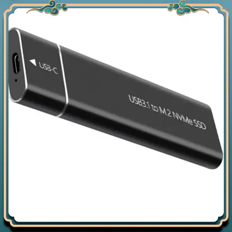 (جديد) - حافظة HDD للتخزين الخارجي NVME USB3.1 لعلبة القرص الصلب لمحرك الأقراص الصلبة NVME SATA SSD