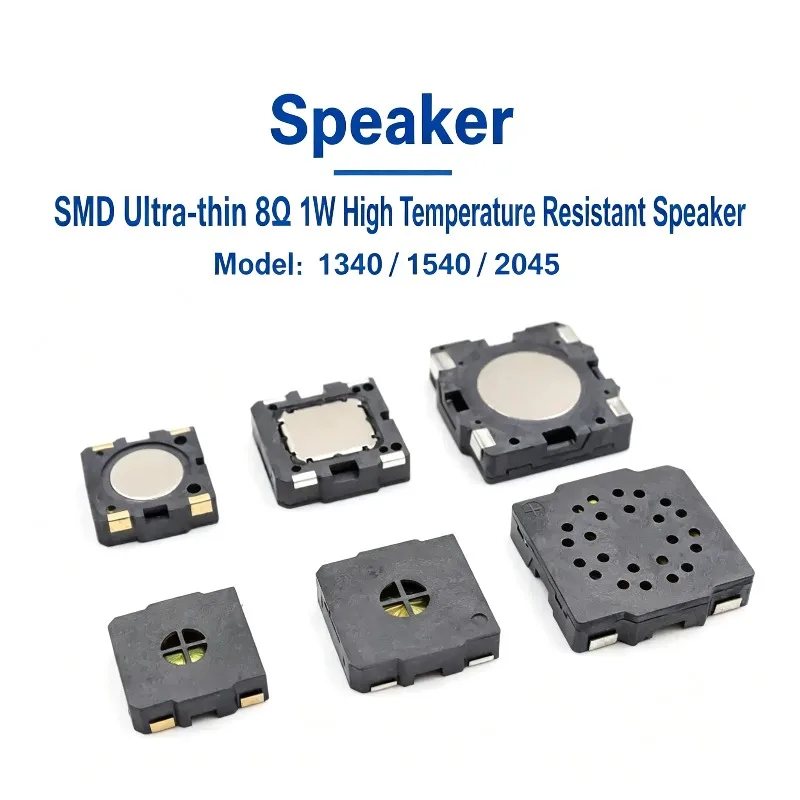 2pcs High Quality SMD Speaker 8Ω 1W 1340/1540/2045 High Temperature Resistant Ultra-Thin 8R 1W 8 Ohm Small Speaker