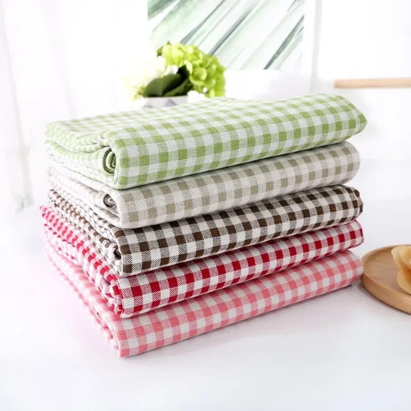 Tablecloth, Washable Cotton Linen Fabric Tassel Table Cloth Dust-Proof Embroidery Table Cover for Kitchen Dinning Farmhouse