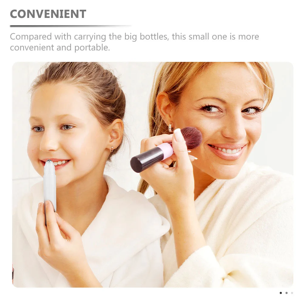 10 Uds. Botellas con rodillo de aceite esencial, viales compactos de Perfume de viaje, contenedores enrollables rellenables a prueba de fugas, Aroma multifunción