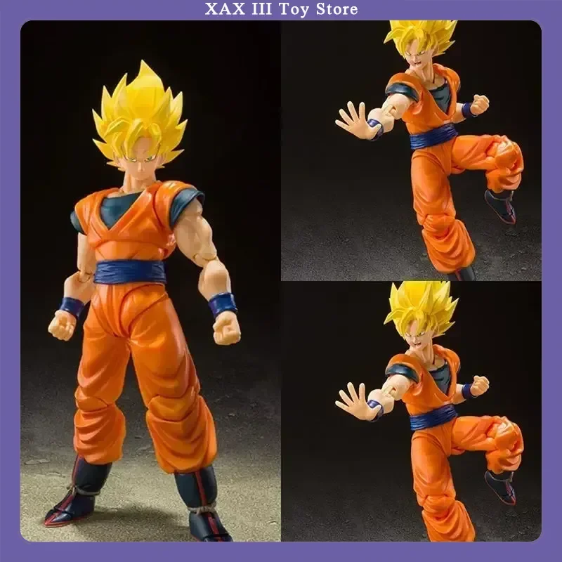 SHFiguarts Super Saiyan Full Power Son Goku Dragon Boll Z Disponibile Anime Action Collection Figure Modello Giocattoli Ragazzo Regalo