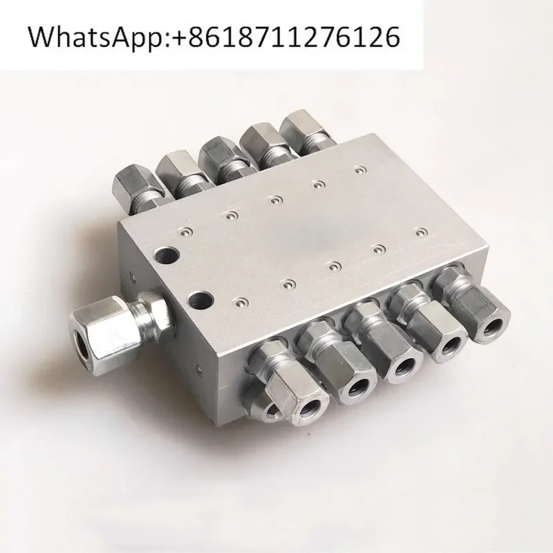 1pcs Progressive Feeder Block Resistance Grease Distributor 5-12 Outlets Lubrication Separator Valve Lubricant Divider
