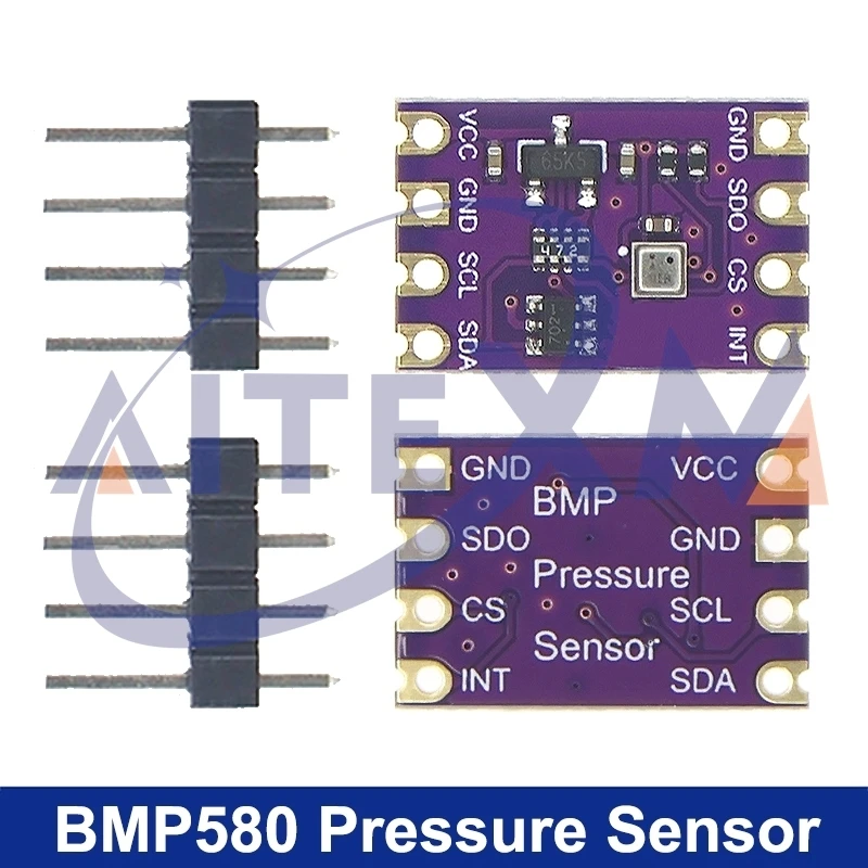BMP580 High Precision Temperature And Humidity/Atmospheric Pressure Sensor Module 2.0V-5.5V IIC SPI BMP280 Upgraded