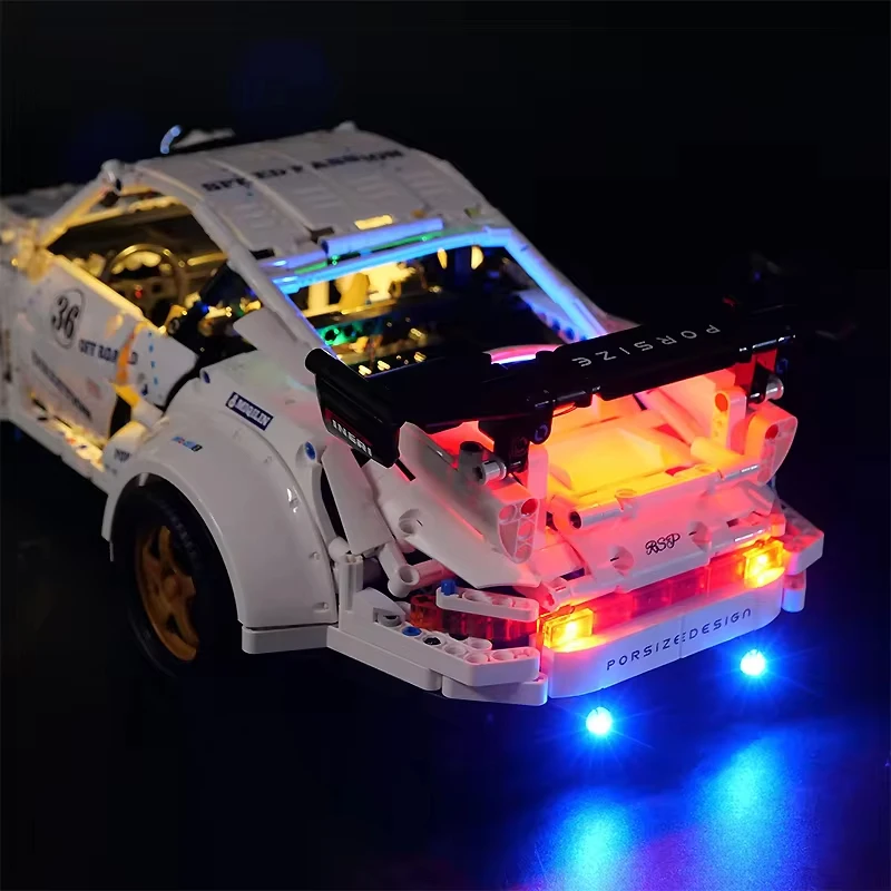 RC-スポーツカー用テクニカルビルディングブロック,LEDライトキット,日曜大工,qc016