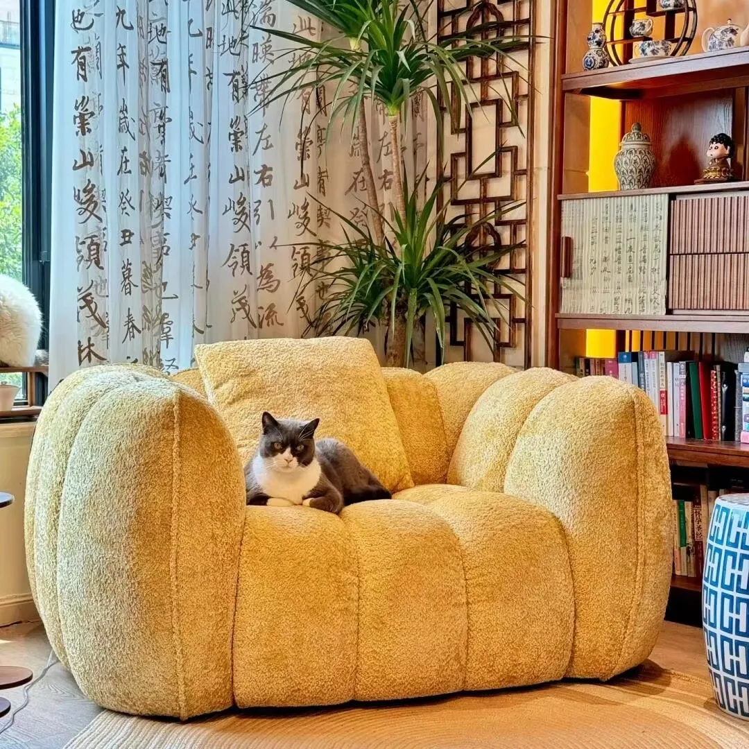 Factory Soft Sponge Vacuum Compression Single Sofa Chair Leisure Lazy Compressed Sofa Set Home Furniture