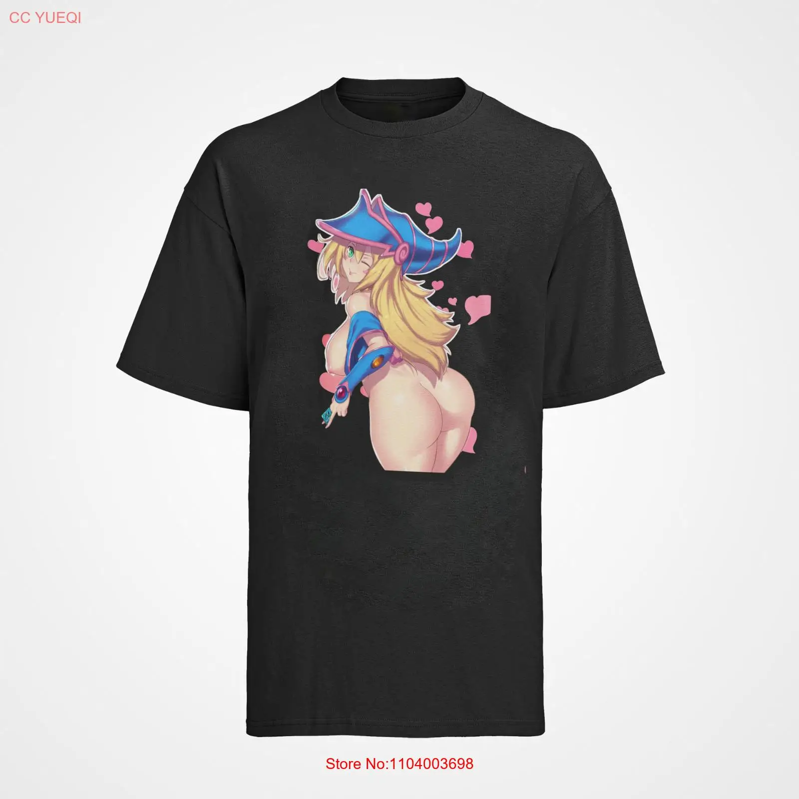 Organic Mens T-Shirt YGO Dark Magican Girl Yu-gi-Oh Magier Girl Sexy Manga Anim