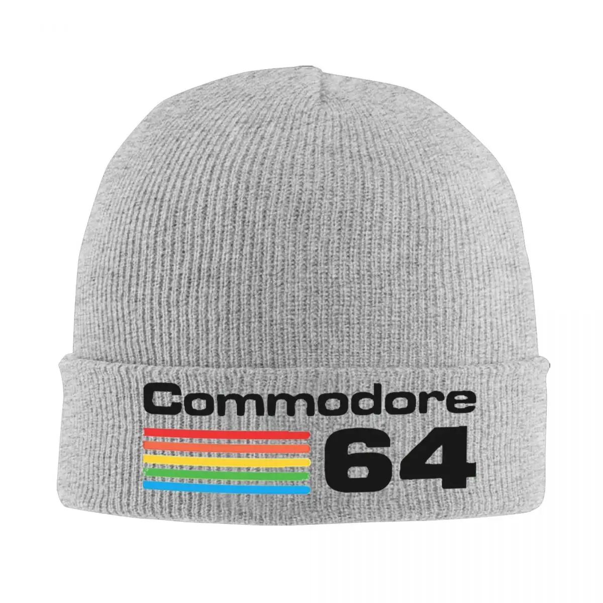 Commodore 64 Beanie Hats vintage games Fashion Caps Female Male Hippie Knit Hat Spring Graphic Elastic Beanie Hat