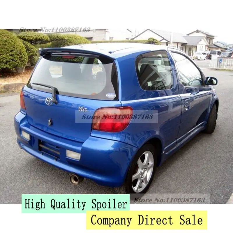 For Toyota Vitz Echo Yaris Spoiler 2002 04 06 08 10-2013 High Quality ABS Material Car Rear Rear Trunk Wing Accessories Body Kit