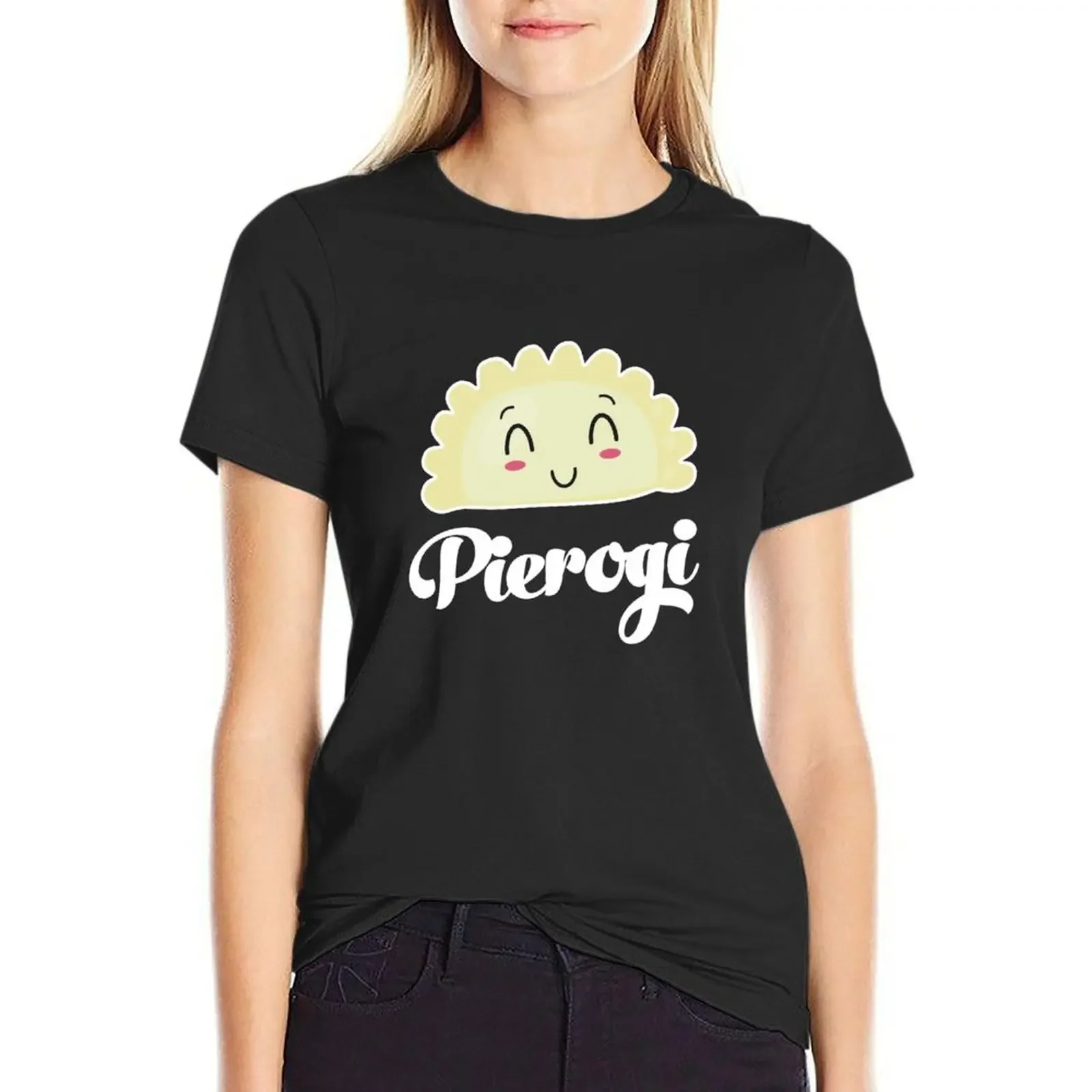 

Small Pierogi Polish Pierogi Motif Origin Omas Mamas Poland Cuisine Dishes T-Shirt sweat quick-drying t-shirts for Women cotton