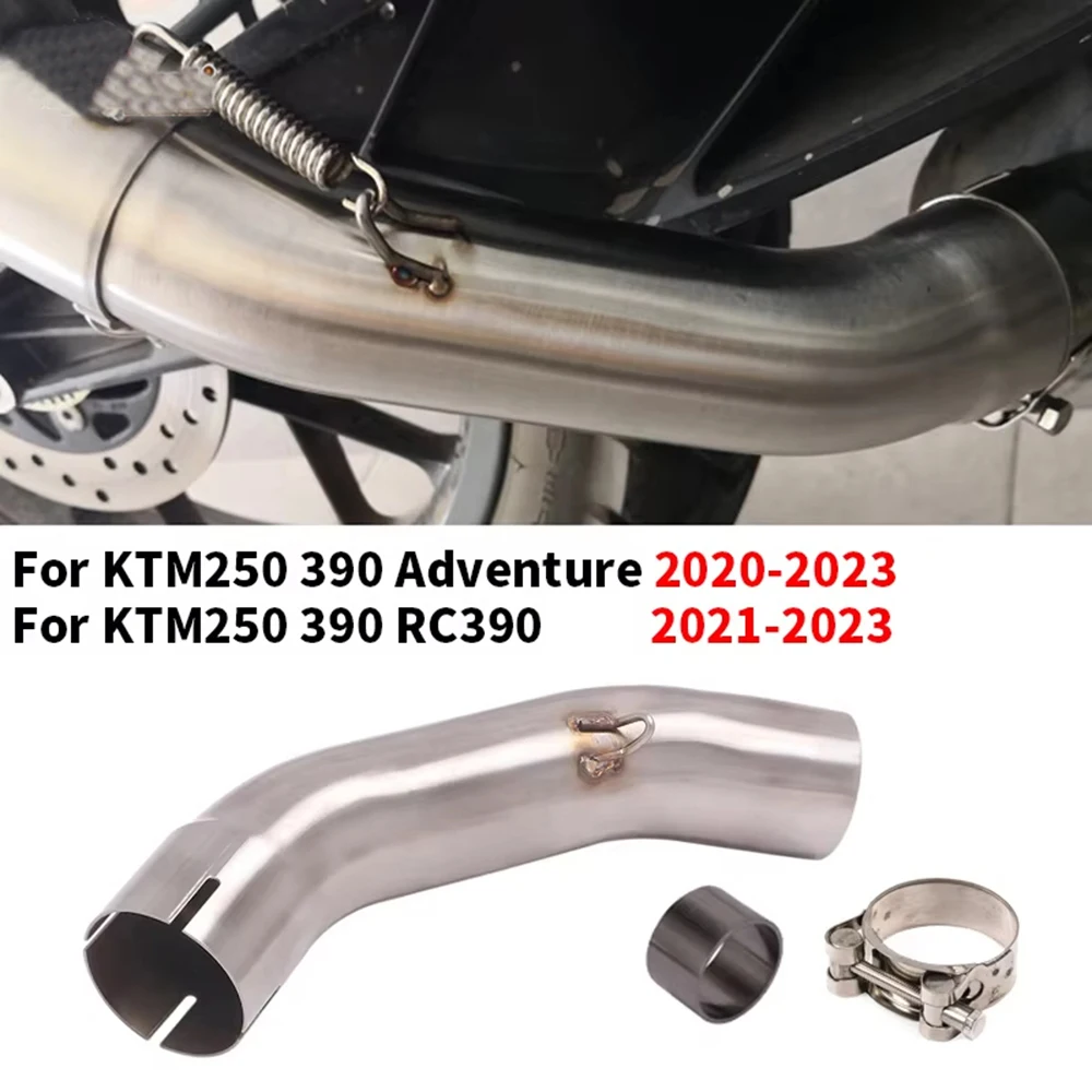 

51 мм мотоциклетная выхлопная система, глушитель, передняя средняя труба для DUKE 125 250 390 Adventure RC390 2020-2023