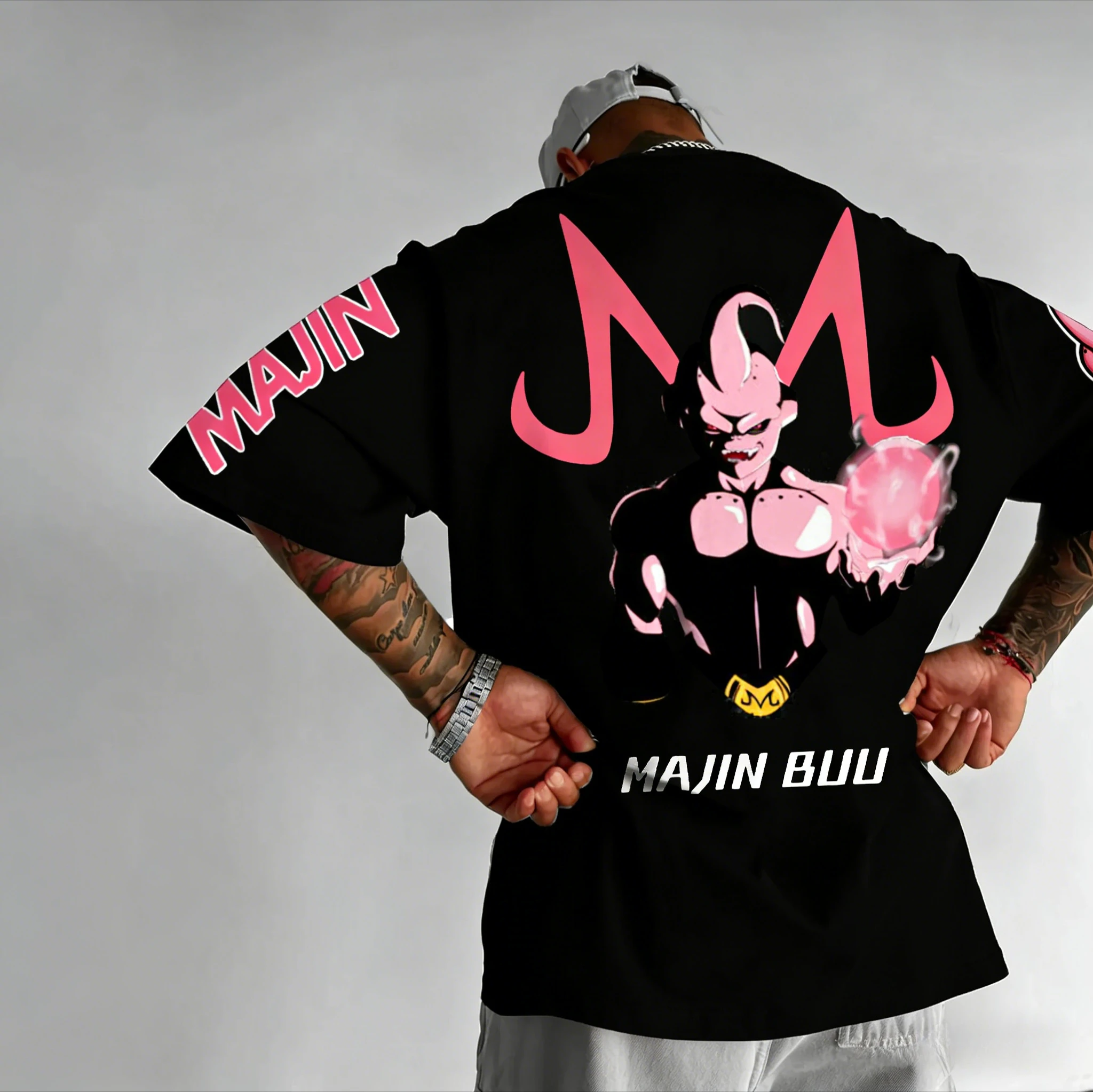 

Dragon Ball Anime Goku Round-neck Short-sleeved 2026 Bandai Summer Men's Sports Loose and Breathable Cotton T-shirt