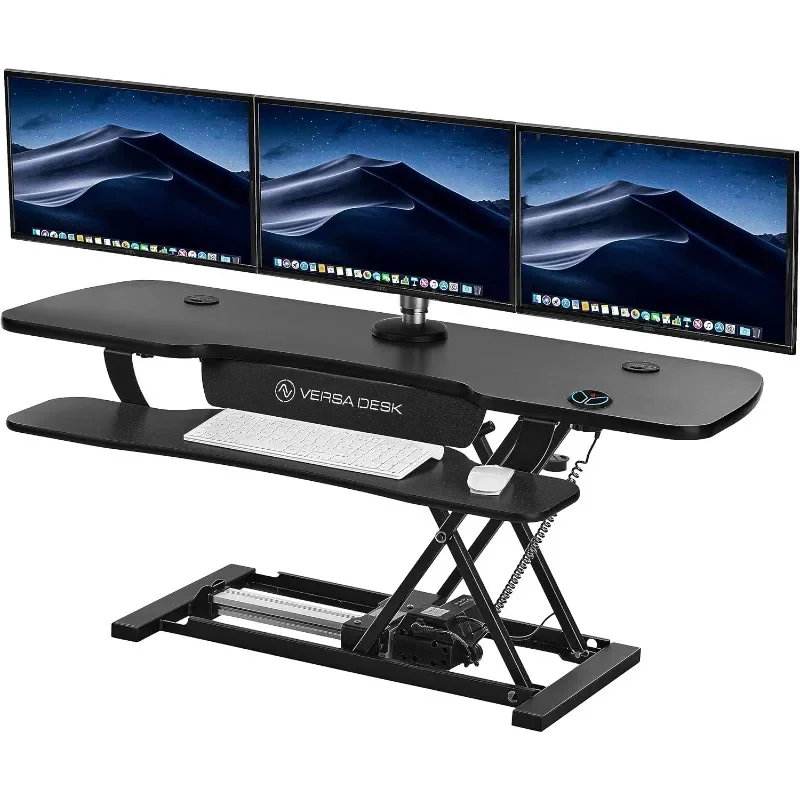 

VERSADESK® PowerPro® 48” x 24” Extra Wide Electric Sit-to-Stand Desk Converter w/Keyboard Tray for Home or Office