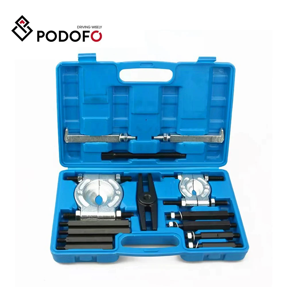 Podofo 14Pcs Car Bearing Splitter Gear Puller Fly Wheel Separator Set Tool  Car RemoverTool Kit