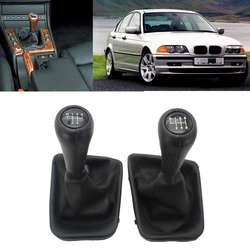 5/6 Speed Car Stick Gear Shift Knob With PU Leather Boot For BMW E46 316i 318i 320i 323i 328i 330i 1998 1999 2000 2001-2005