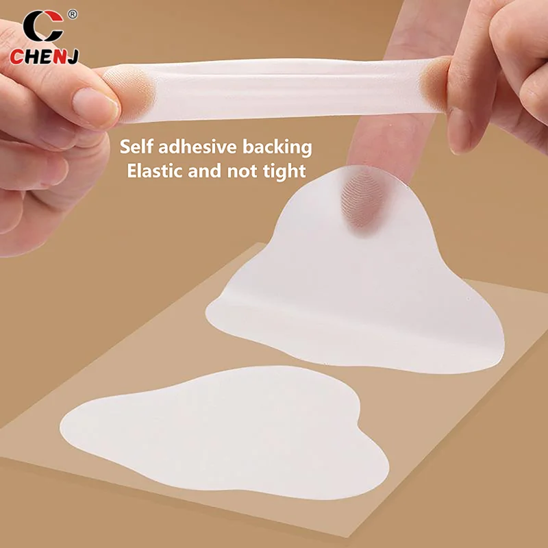 Transparente Anti-fricção Salto Adesivo, Anti-Wear, Toe Protector Pads, Blister Prevenção Foot Care, Invisible Board, 1 Par