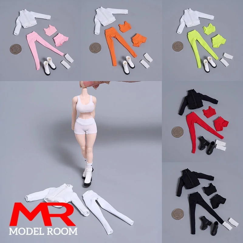 

cdtoys cd087 1/12 Scale Female Elastic Yoga Sports Wear Clothes Set Model Fit 6'' Soldier Action Figure Body Dolls