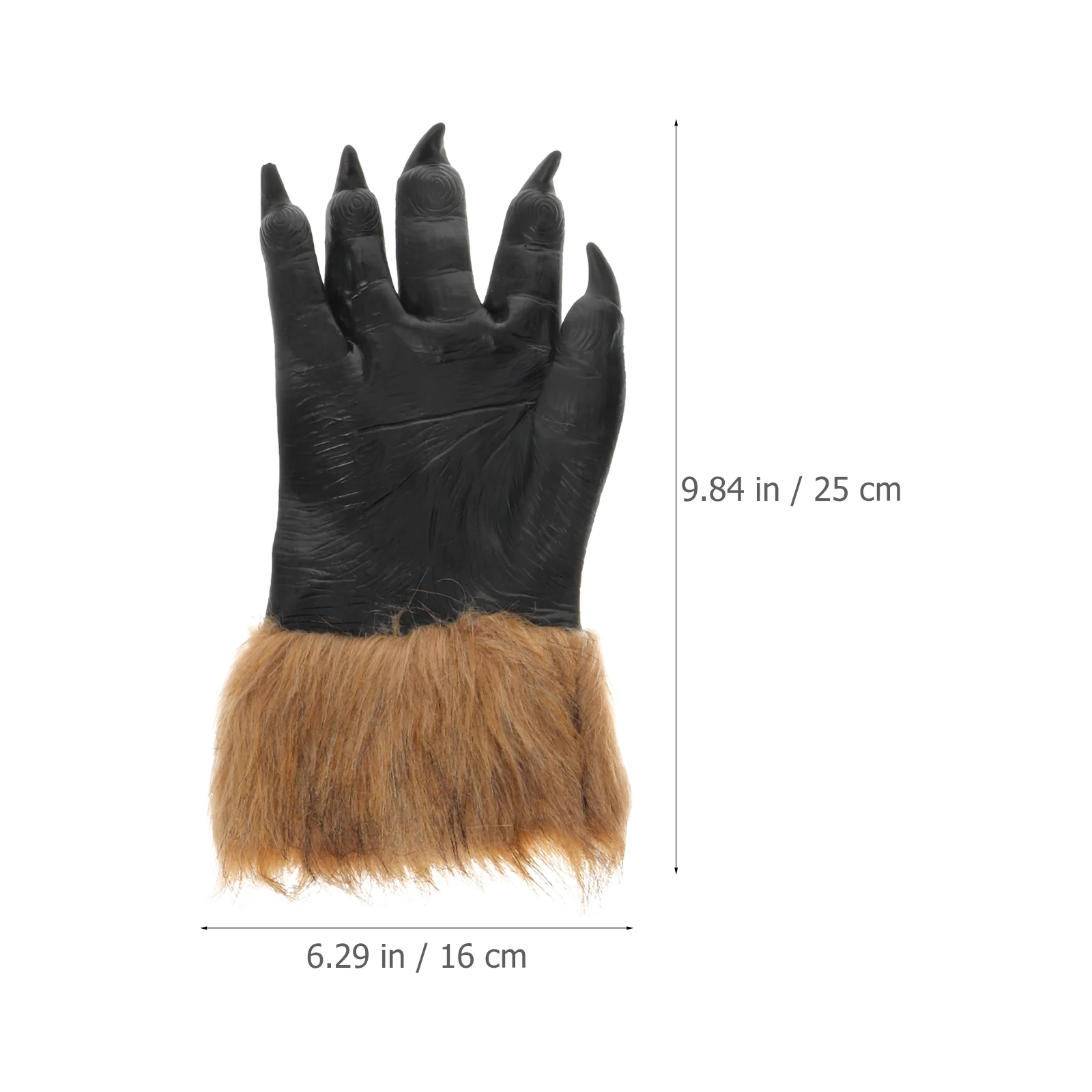 2 Pcs Halloween Wolf Gloves Claw Paw Party Cosplay Decorative Accessories Prank Props Scary