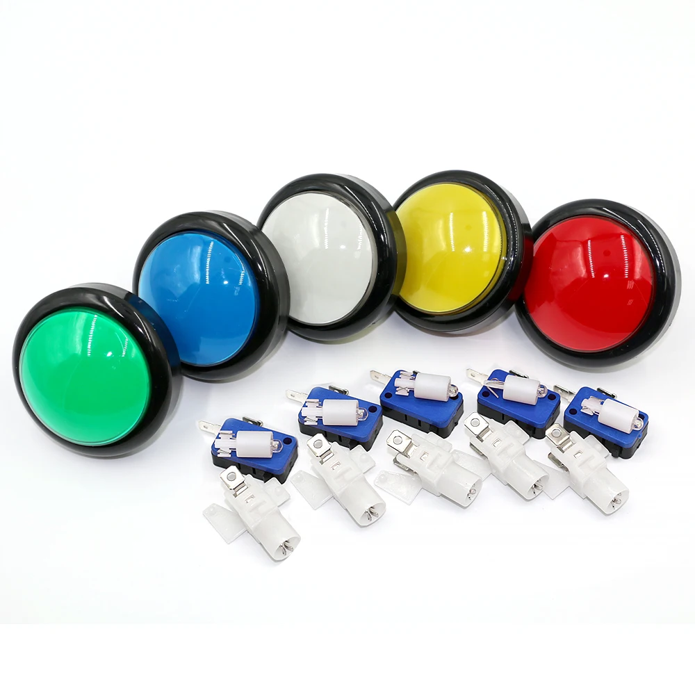 Große 100mm Licht Druckknopf beleuchtet LED Antwort schalter Schalter Video Rhythmus von Musikspiel Automaten Münze Arcade Flipper Teile – Detail 2