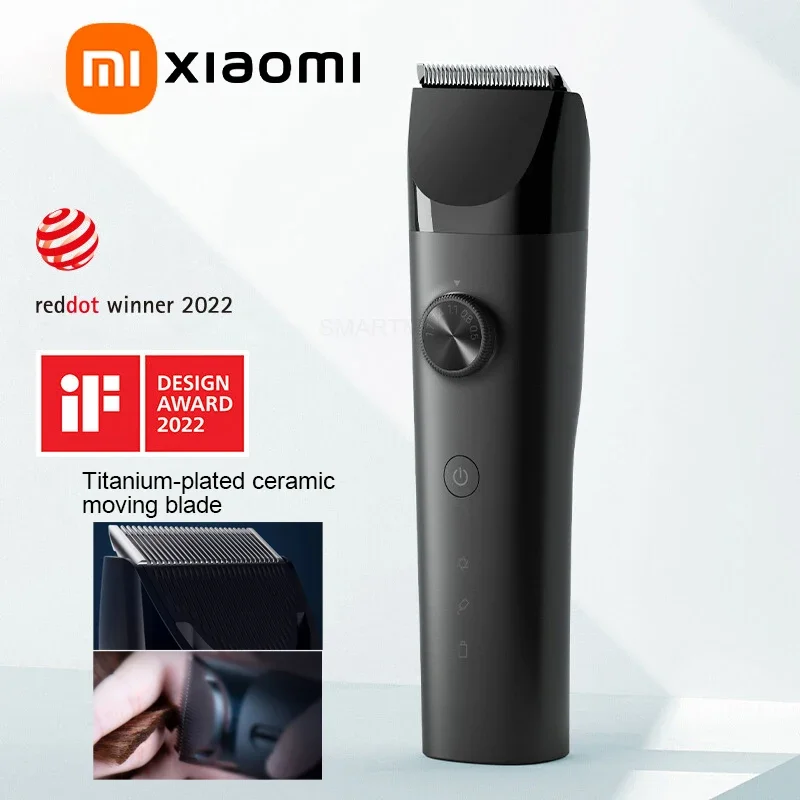 

XIAOMI MIJIA Hair Clipper,Barber Clippers For Men Professional,IPX7 Waterproof Titanium-Plated Ceramic Blade,180min battery life