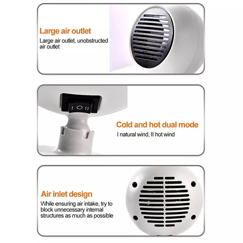 Portable Car Heater Mini Planetary Car Heater 12 High-power Defrosting and Defogging Car Quick HeatingFan Easy To Install