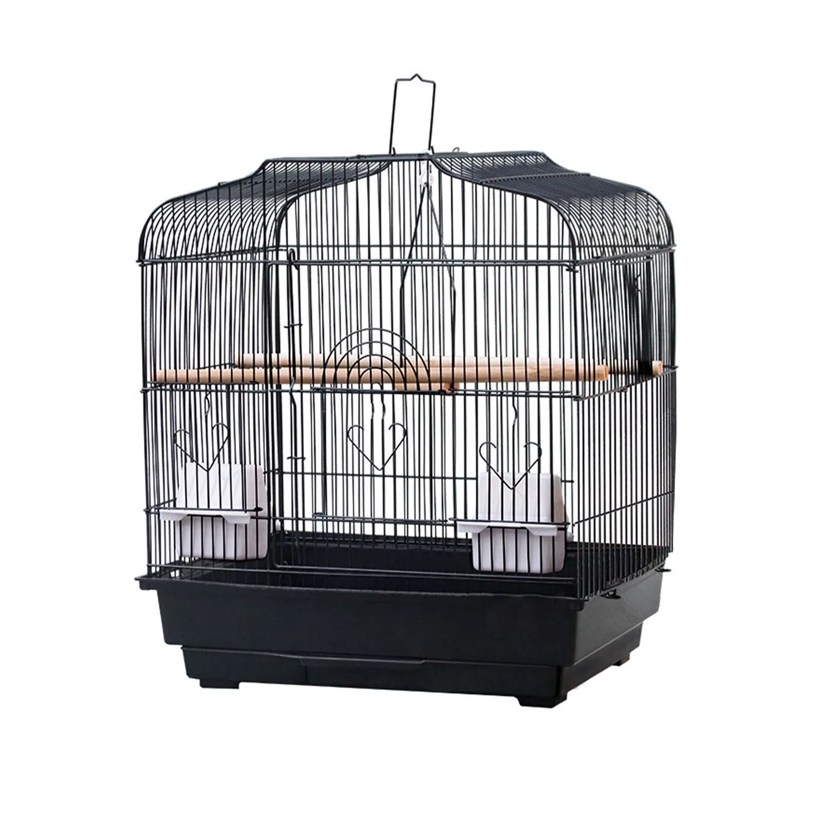 

Travel Bird Cage Bird Travel Carrier Cage With Handle 2 Standing Pole 2 Food Container And Swing For Lovebirds Cockatiels
