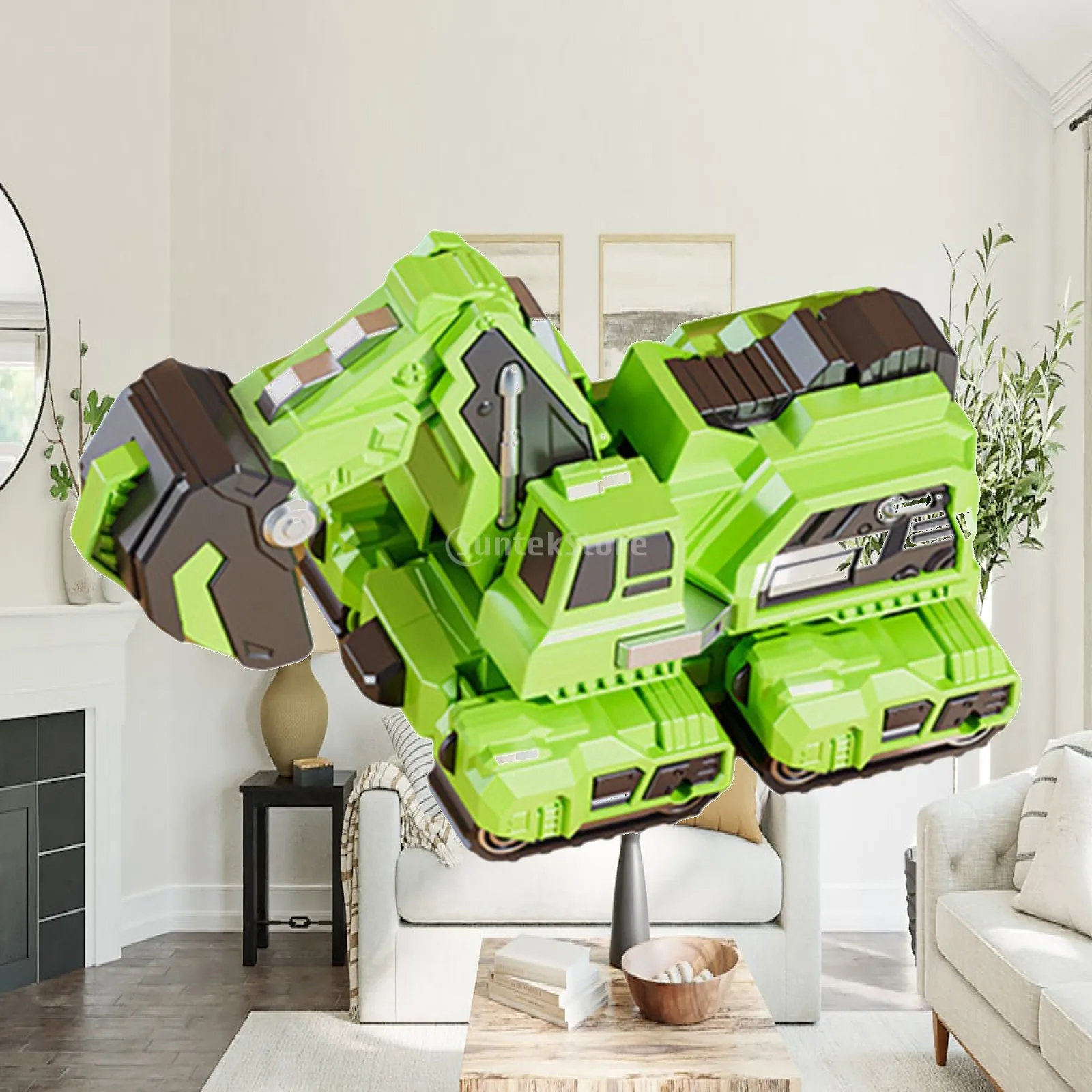 Kids Interactive Toy Transforming Dinosaur Car Robot Construction Truck Push Back Vehicle for Toddlers Birthday