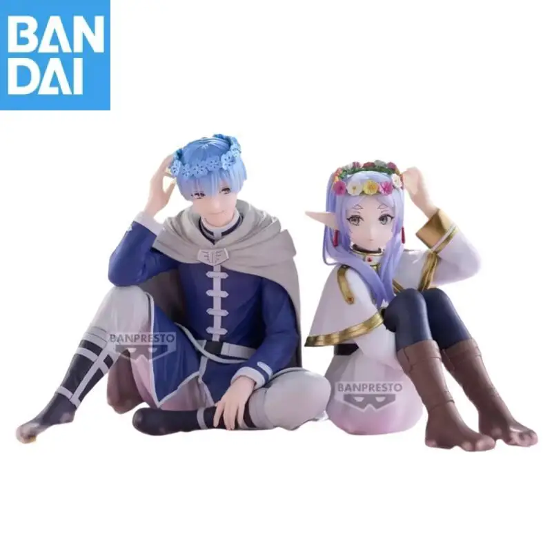 

In Stock Original Bandai Namco Banpresto Frieren: Beyond Journey's Himmel End Frieren Espresto-Flower Crown Pvc Figure Model Toy