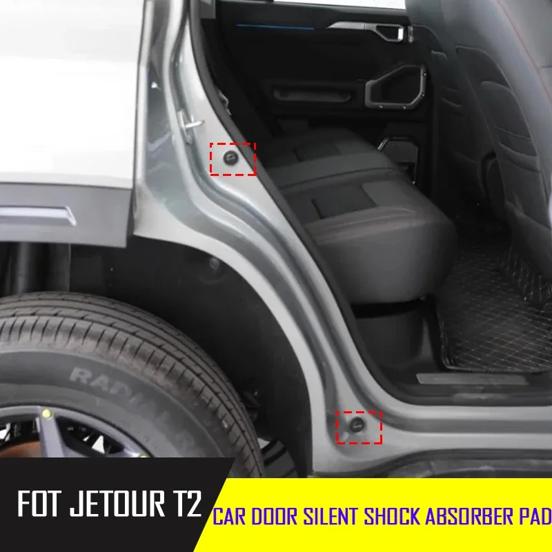 

For JETOUR Traveler T2 2023-2024 Automobile Door Protection Decorative Part Silent Shock-absorbing Pad Fit