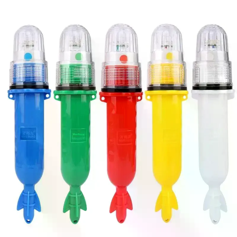 Fishing Light LED Underwater Diving Signal Light Waterproof Torpedo Blinker Floating Fish Finders