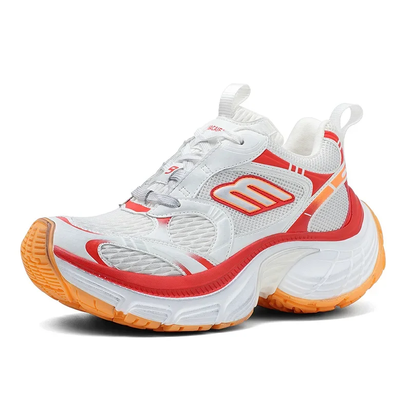 

2025 Men's and Women's Fashion Breathable Casual Sports Shoes Designer Men's and Women's Thick Soled Lace-up Couple Sports Shoes