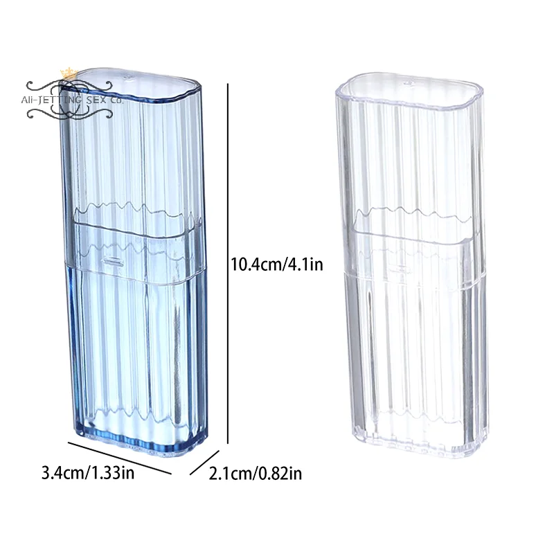 Portable Transparent Storage Box Travel Toothpick Cotton Swab Box Simple Small Object Band-aid Classification Finishing Box