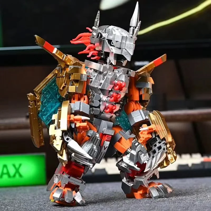 

Digital Monster Adventure Model Building Blocks Brick Kit Digimon War Greymon Agumon Figure Set Cartoon Toy For Children Gift