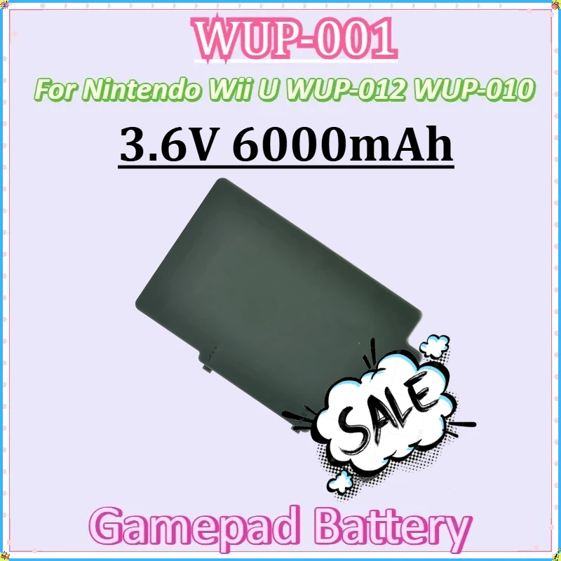 

For Nintendo Wii U Gamepad WUP-010 Digital High Quality Batteries 2PCS New 3.6V 6000mAh Wii U Wiiu WUP-001 WUP-012 Battery