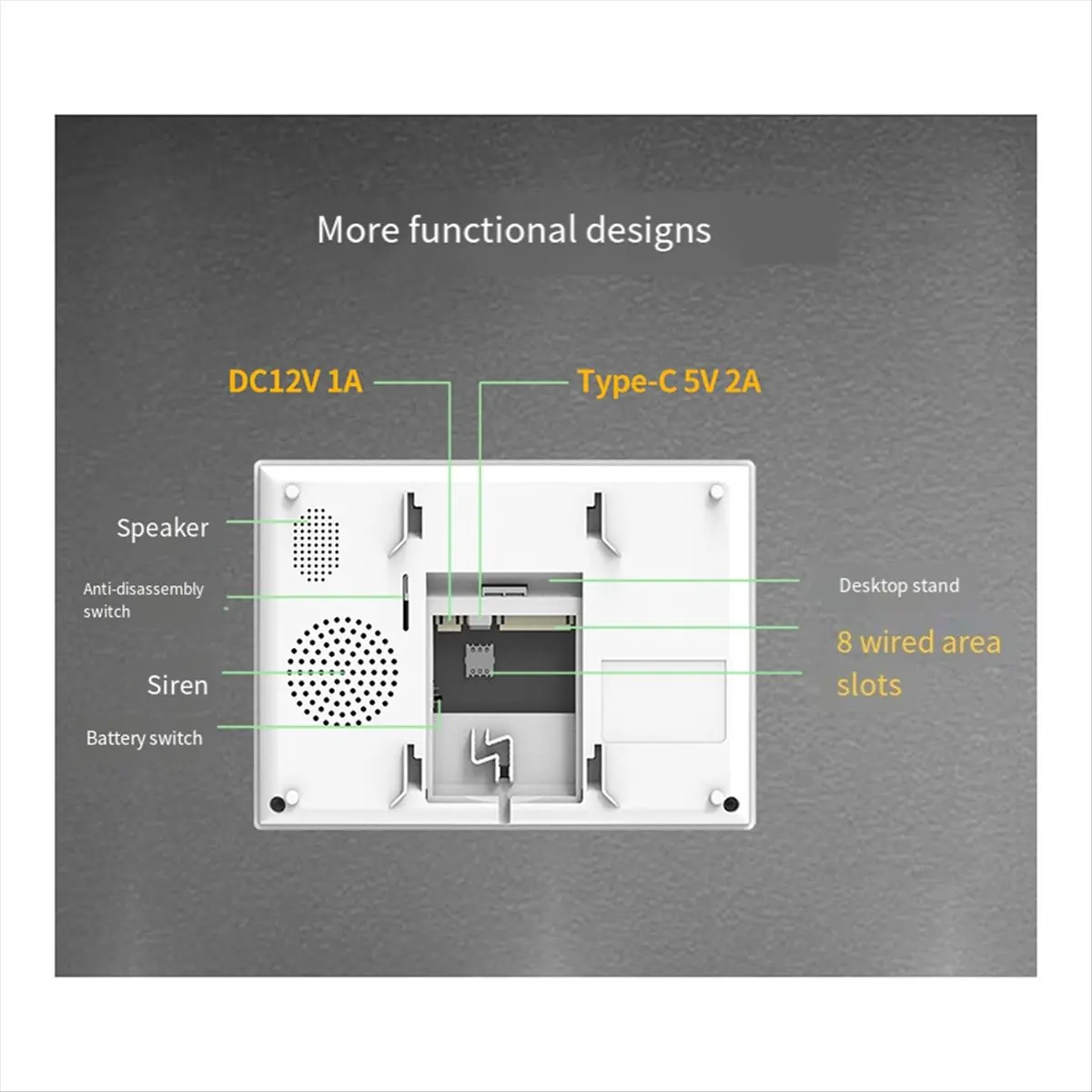 Tuya Smart Home Alarms System Wireless WiFi 4G 7 Inch Panel for Home Burglar Security Protection Alarms EU Plug