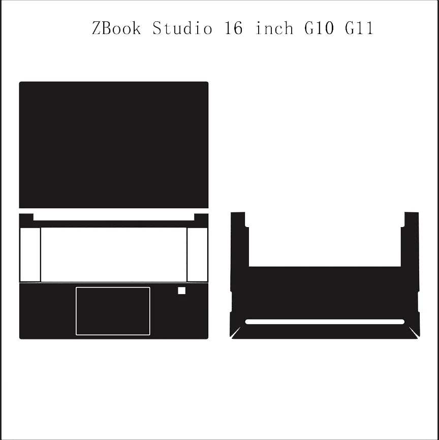 Pre-cut 1xTop+1xPalmrest+1xBottom Skin Sticker Cover Film For HP ZBook Studio 16 inch G10 G11 Notebook PC