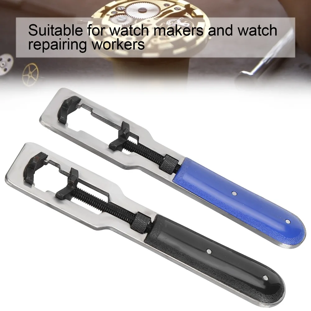 2Pcs Alloy Watch Back Case Opener 2 different colors Length 15cm Watch Case Opener Watch Repair Tool for Repair Workers