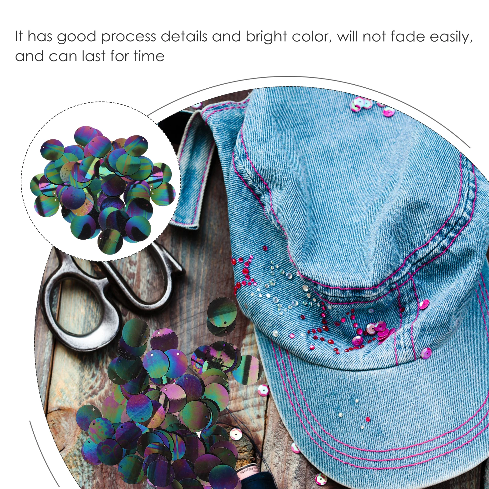 

10 Bags Sequin Accessories Loose Flat Sequins Bulk Decorative Round Circle for Diy Crafts