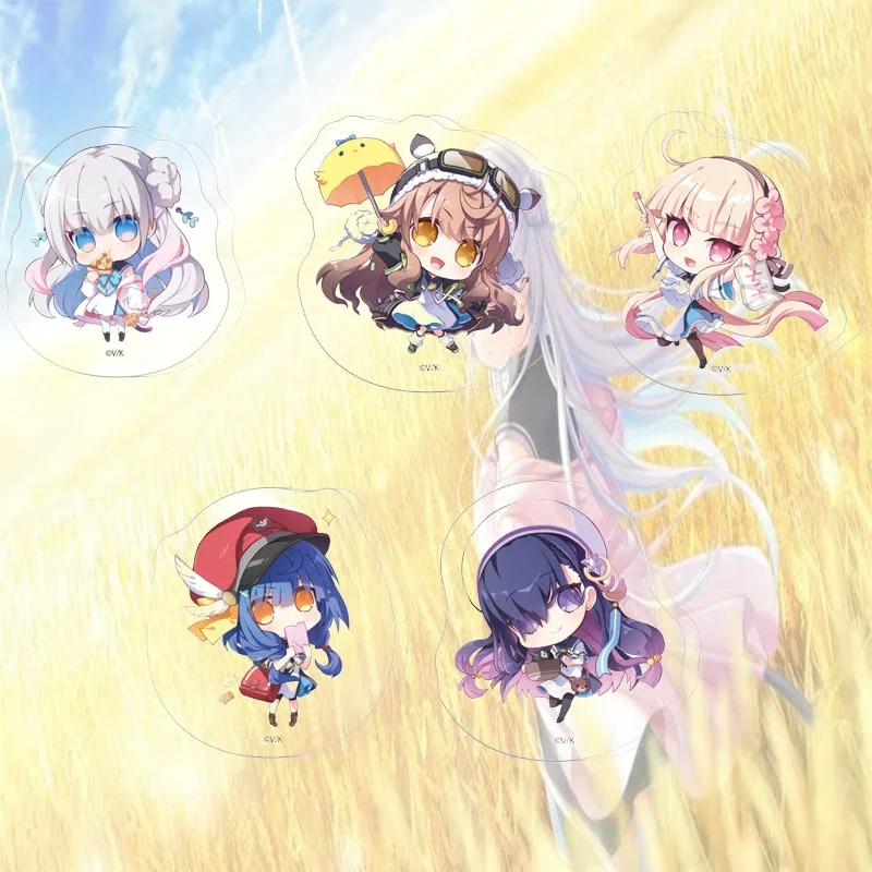 Anemoi 6CM Cute Chibi Anime Acrylic Stand Figure Desk Decoration for Anime Fans Collectible Toy Keychain