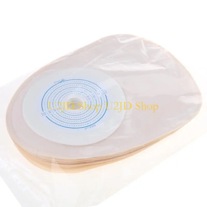U2JD 10Pcs Adults Disposable Colostomy Bags Ostomy Supplies Drainable for Ileos