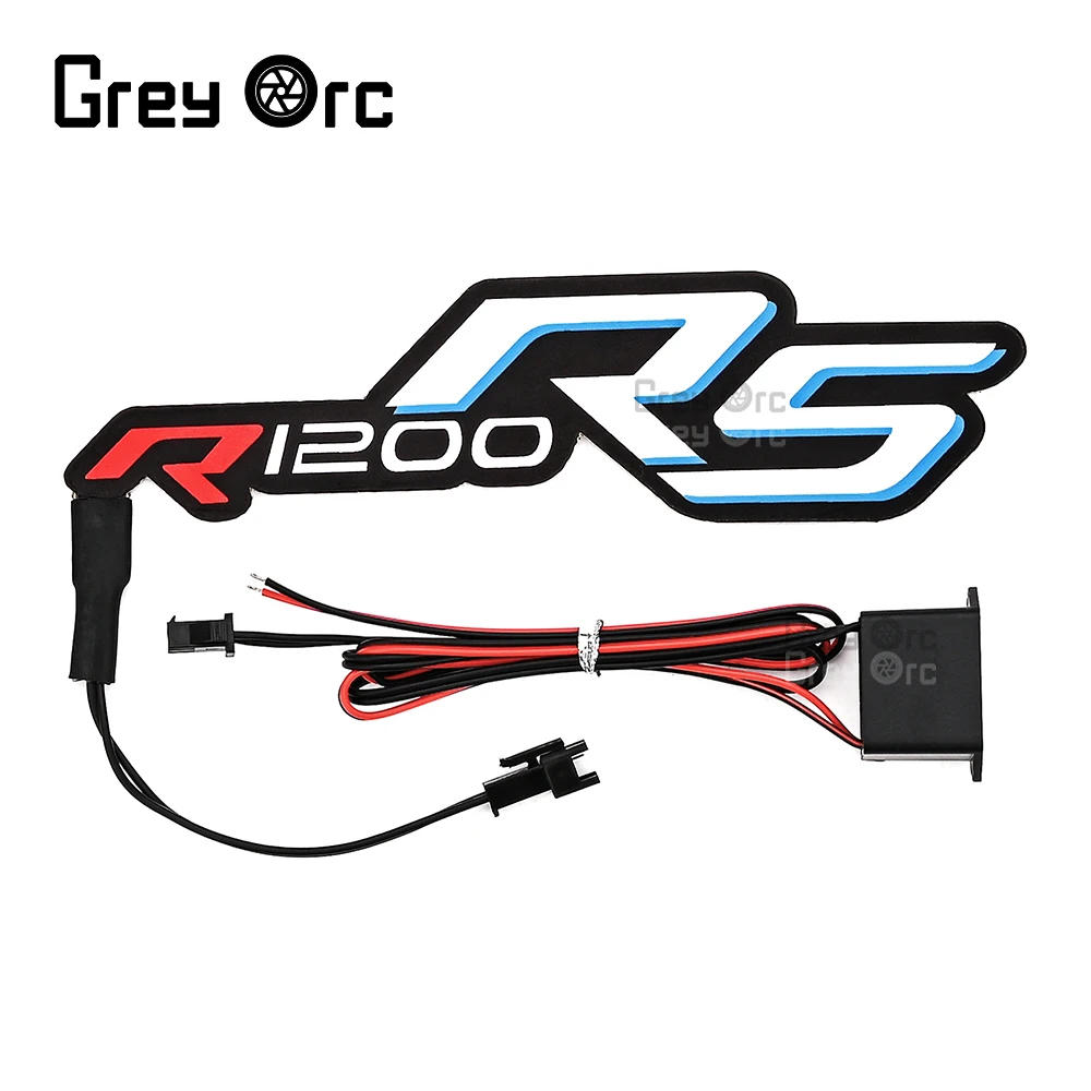 For BMW S1000 RR R1200 RS R1250 RS Accessories Motorcycle LED Cold Light Patch Badge Decorative Light Flashing