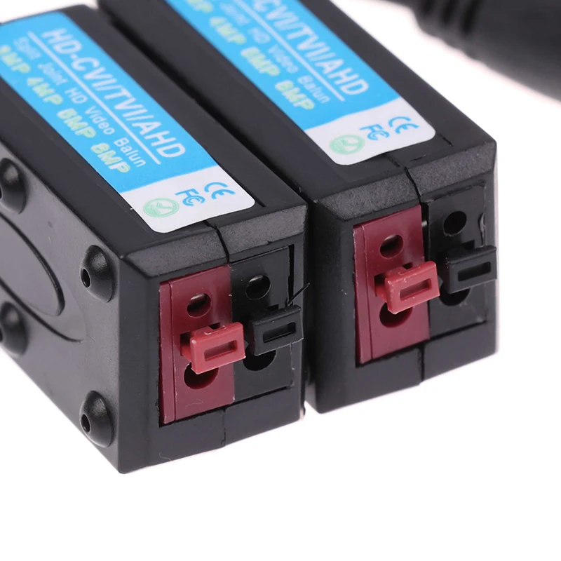 1Pc Monitoring Twisted Pair Video Transmitter BNC Network Cable Converter High Definition Video And Anti-Interference