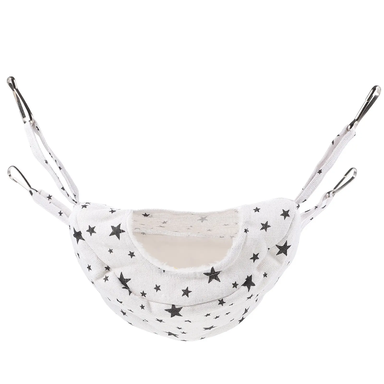 Cama Colgante para Mascotas, Hamaca Cálida Blanca para Hámster, Bolsa de Dormir Cómoda para Mascotas Pequeñas, Nido Colgante Cálido para Hámster, Rata, Chinchilla