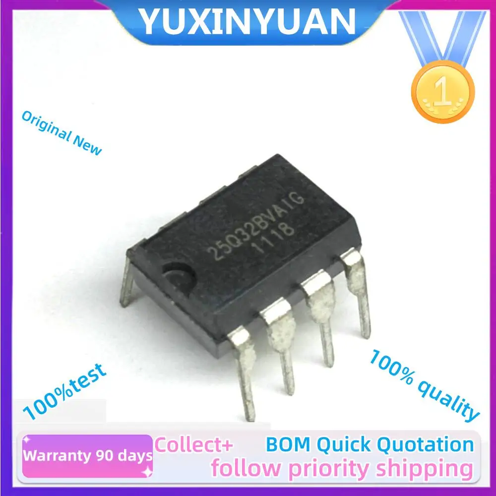 10pcs/lot W25Q32FVAIQ  W25Q32FVAIG  W25Q32BVAIG  W25Q64FVAIG  W25Q64FVAIQ DIP8 IC  Chip In Stock 100%Test