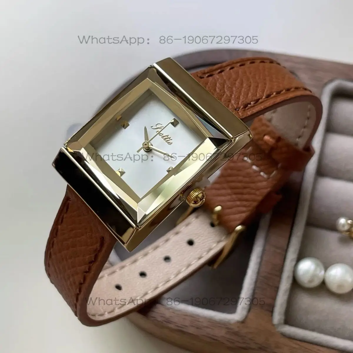 

High-value small brown watch female brand workplace women's model 2025 new high-end genuine watch girls watch