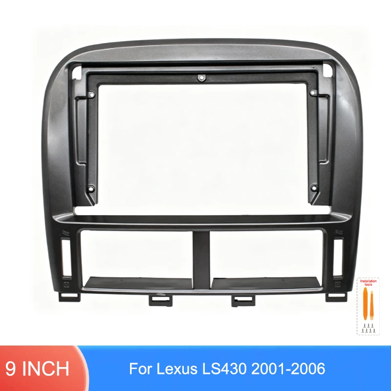9 Inch Car Radio Fascia Frame For Lexus LS430 2001-2006 Android Stereo Dashboard Panel Trim Bezel